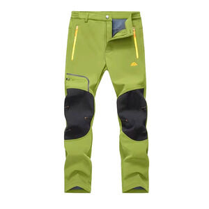 Magcomsen‎ Fleece Pants Green Zip Fly Pockets Waterproof Snow Ski Sz 38 Men's